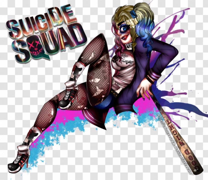 Harley Quinn Enchantress Joker Batman YouTube - Cartoon - Squad Transparent PNG