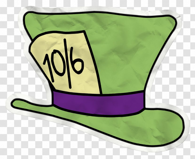 The Mad Hatter March Hare Cheshire Cat Clip Art - Designer - Green Hat Transparent PNG