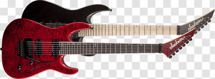 Electric Guitar Seven-string Jackson Guitars Pro Dinky DK2QM - Musical Instrument Accessory - Distortion Transparent PNG