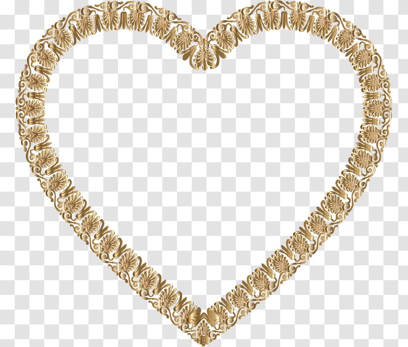 Gold Desktop Wallpaper Heart Clip Art - Ornament - Floral Background Transparent PNG