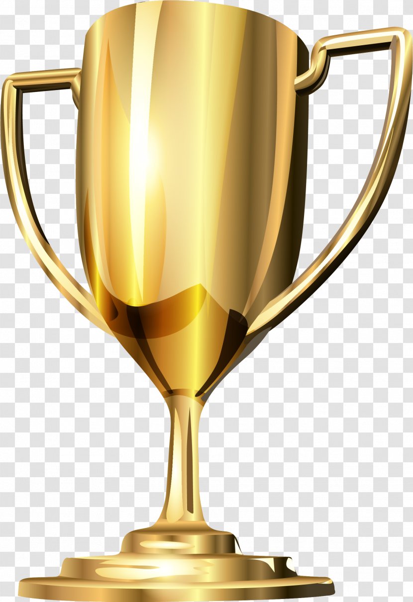 Cartoon Gold Medal - Glass Metal Transparent PNG