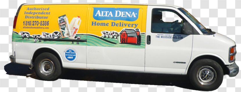 Compact Van Car Commercial Vehicle - Milk Container Transparent PNG