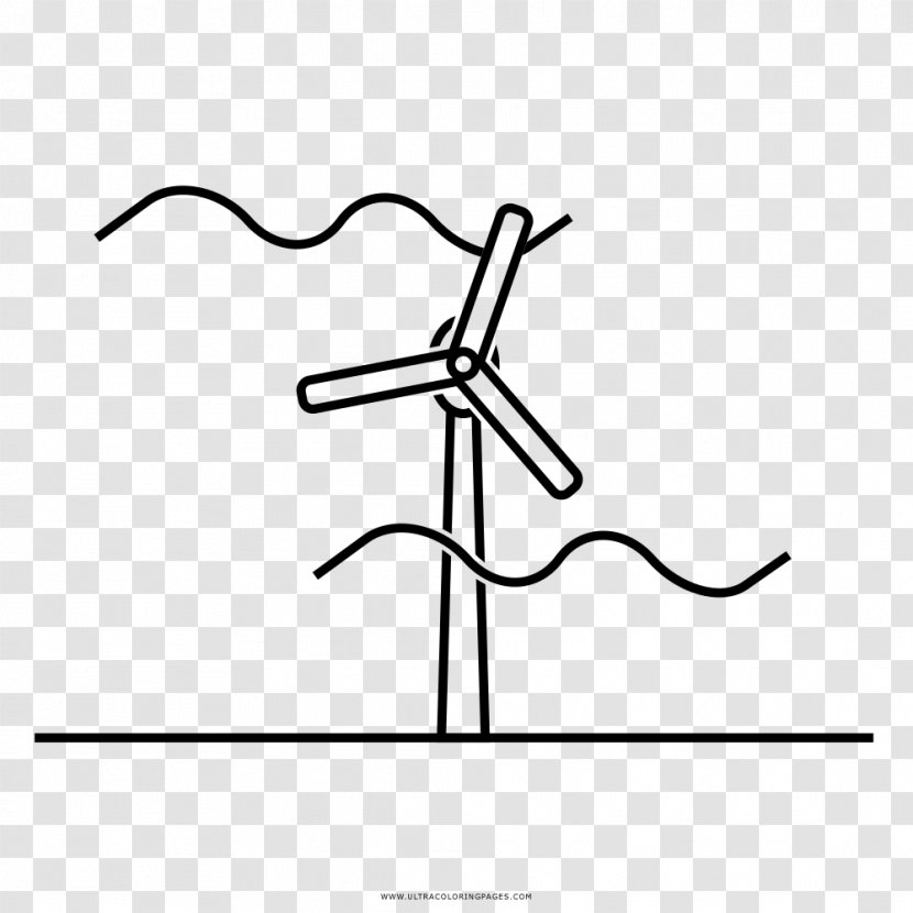 Wind Power Energy Drawing Coloring Book Transparent PNG