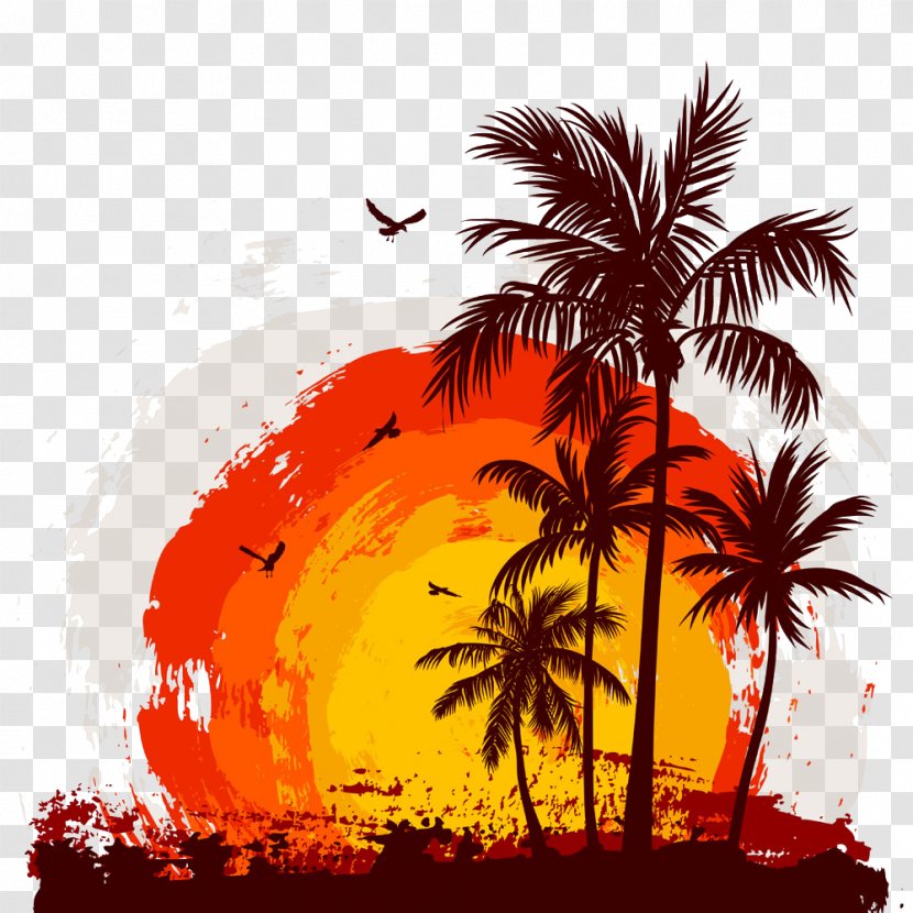 Poetry Girlfriend Good Morning Beautiful Love Drawing - Goodgame Big Farm - Coconut Tree Transparent PNG