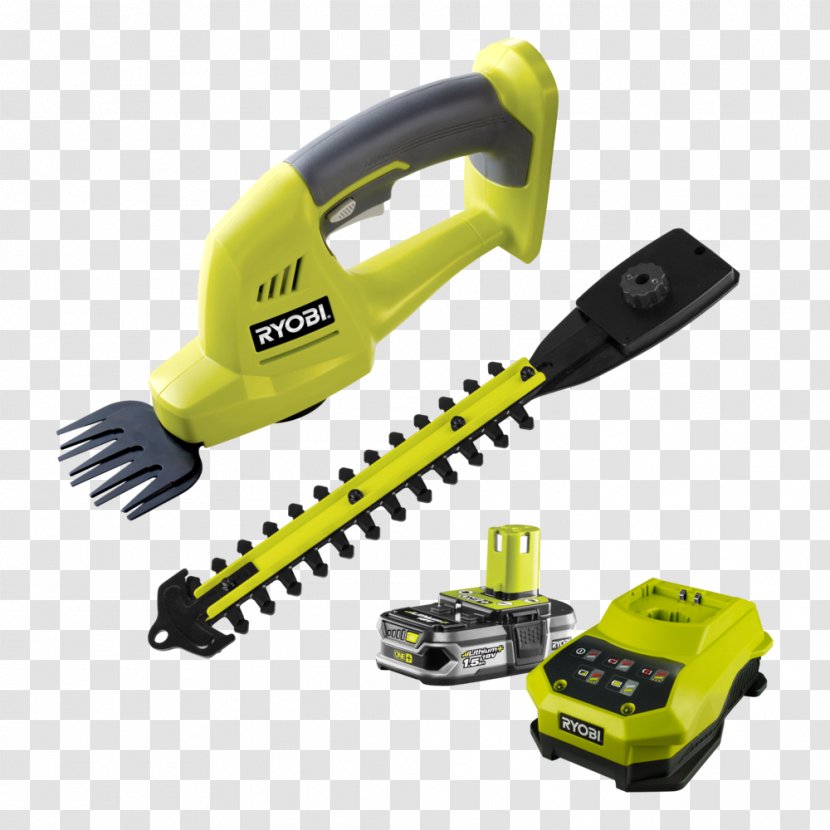 String Trimmer Hedge W/o Battery 18 V Ryobi One+ Cordless Tool - Yellow - Wo One Transparent PNG