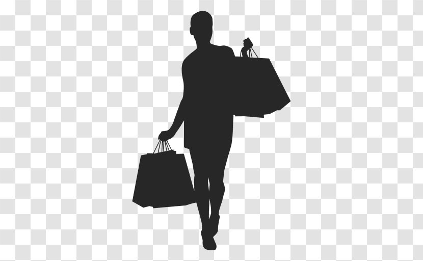 Shopping Silhouette Bag - Woman - Shoping Transparent PNG