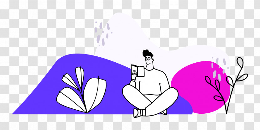 Person Sitting With Plants Transparent PNG