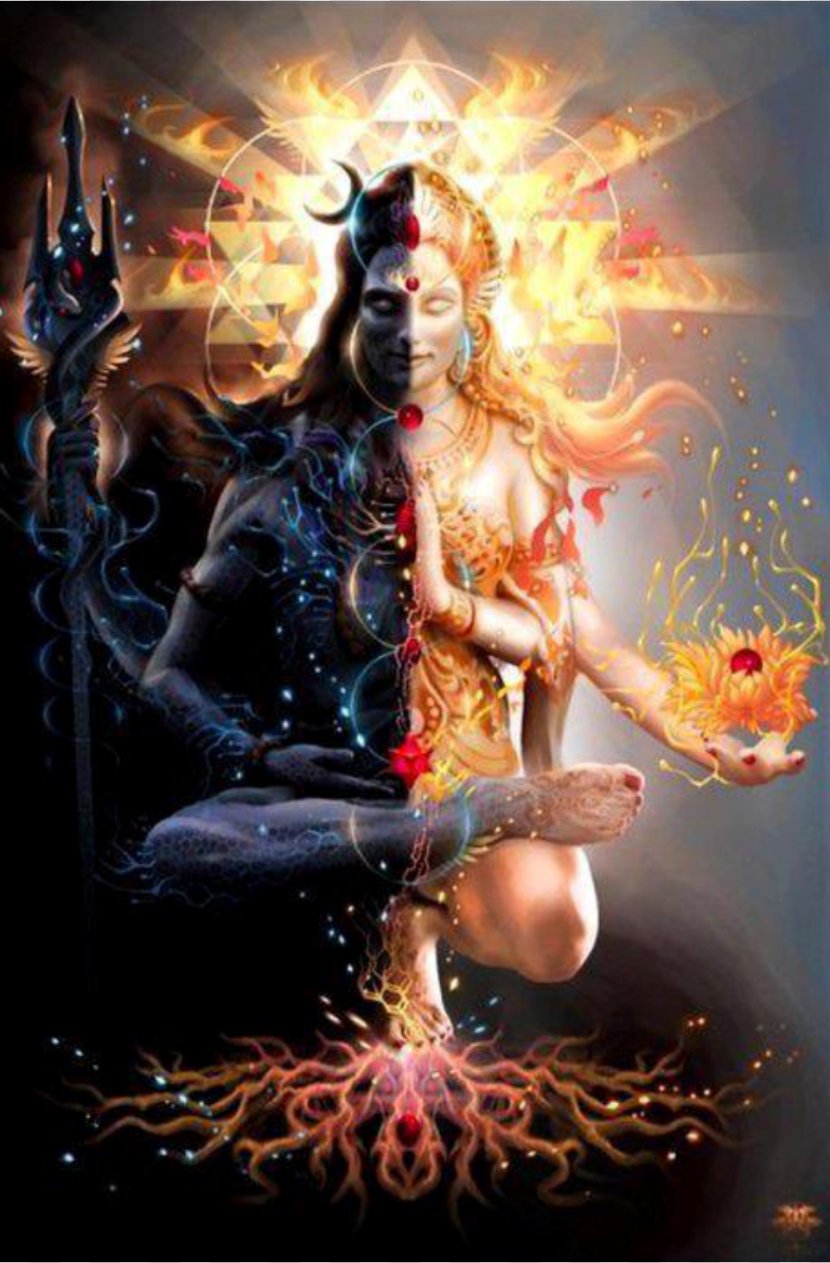 Shiva Parvati Ganesha Ardhanarishvara Shakti - Cartoon - Goddess Transparent PNG