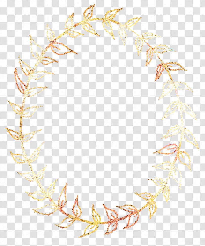 Line Circle Gold Drawing Picture Frames - Sticker Transparent PNG