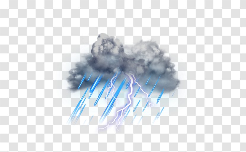 Thunderstorm Lightning Cloud - Electric Blue - Hurricane Transparent PNG