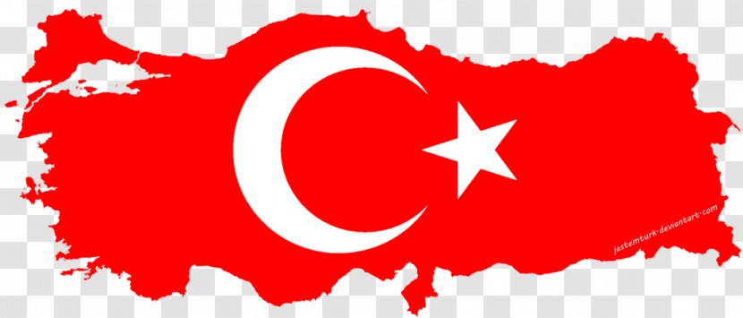 Flag Of Turkey National Map - Tree Transparent PNG