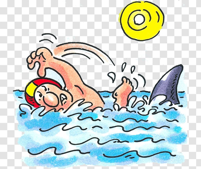 Shark Cartoon Swimming Clip Art - Great White Haunt Area Transparent PNG