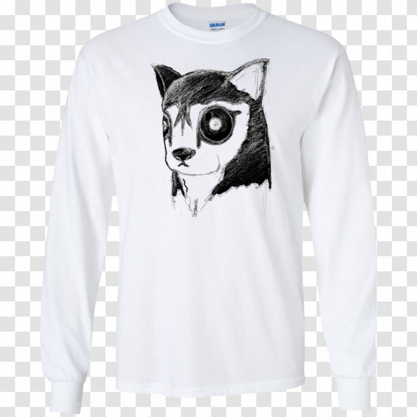 Long-sleeved T-shirt Outerwear - T Shirt - Husky Dog Transparent PNG