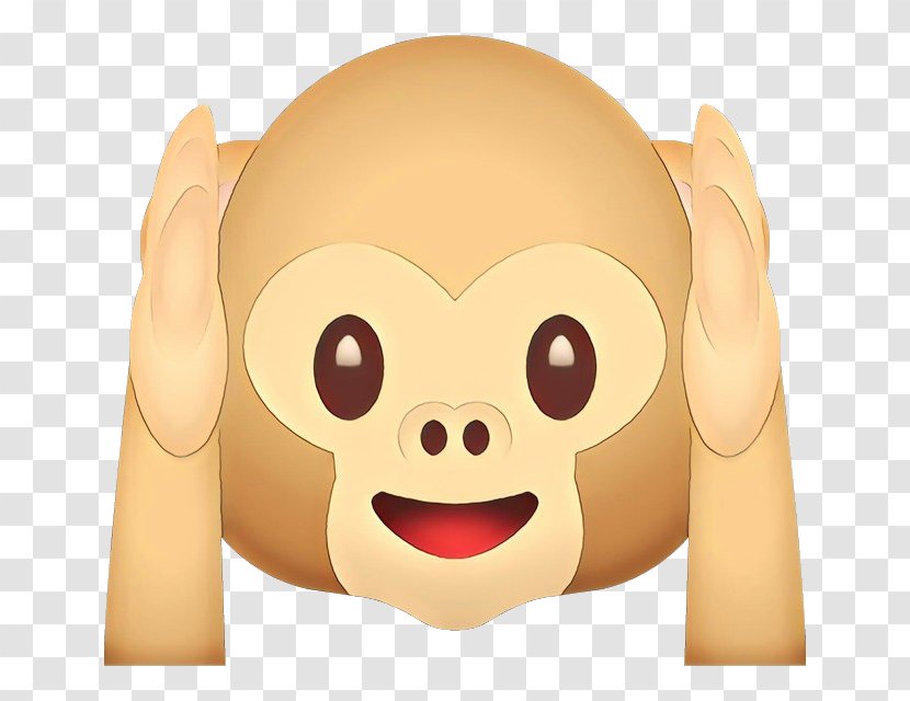 Heart Emoji Background - Emoticon - Ear Old World Monkey Transparent PNG