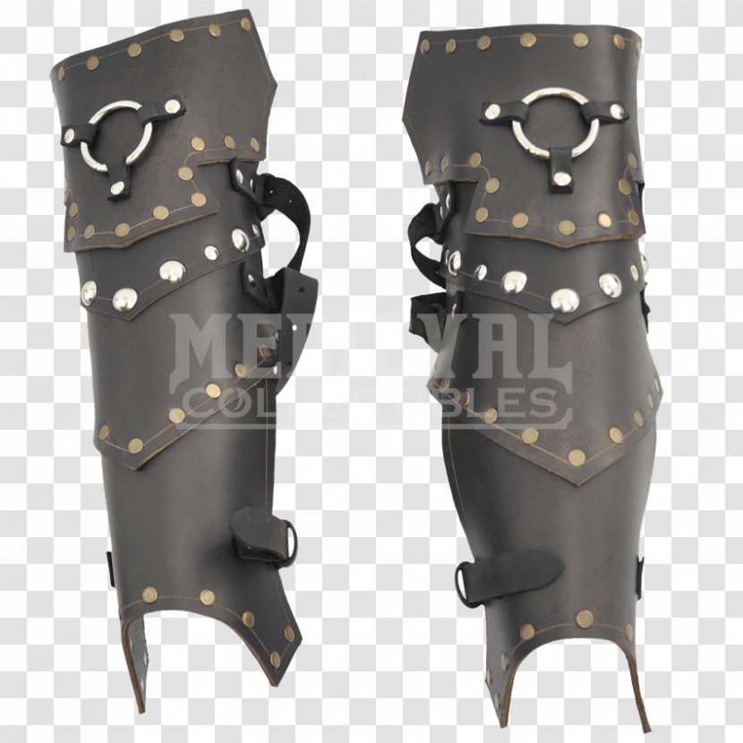 Greave Tassets Plate Armour Personal Protective Equipment - Leather Transparent PNG