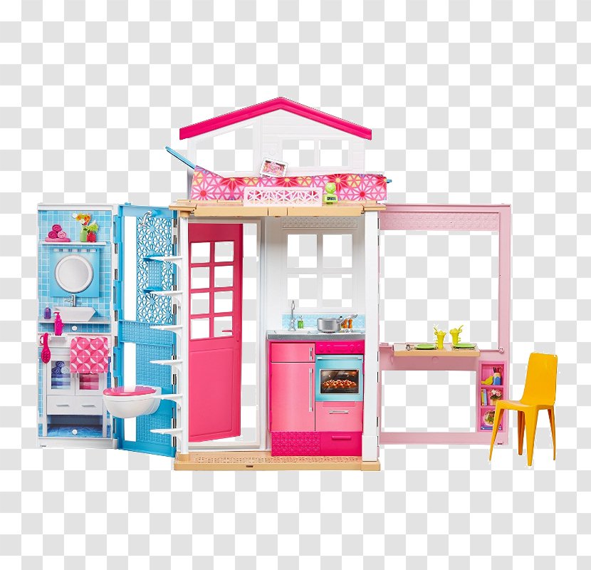 Barbie 2-Story House With Furniture & Accessories Toy Dollhouse - Heart Transparent PNG