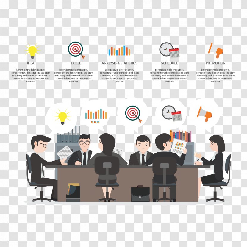 Management Template Microsoft PowerPoint Digital Marketing Business - Time - Meeting Illustration Transparent PNG