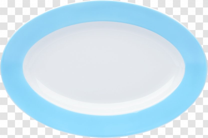 Plate Platter Tableware Turquoise - Oval Transparent PNG
