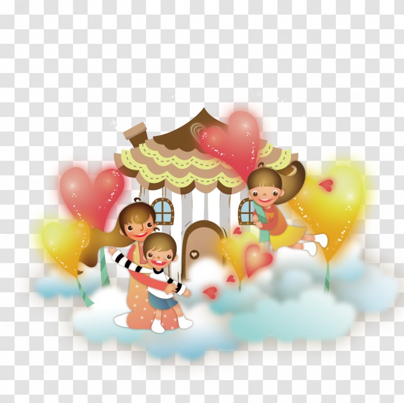 Child Mother - Food - In Front Of The House Holding A Child's Transparent PNG
