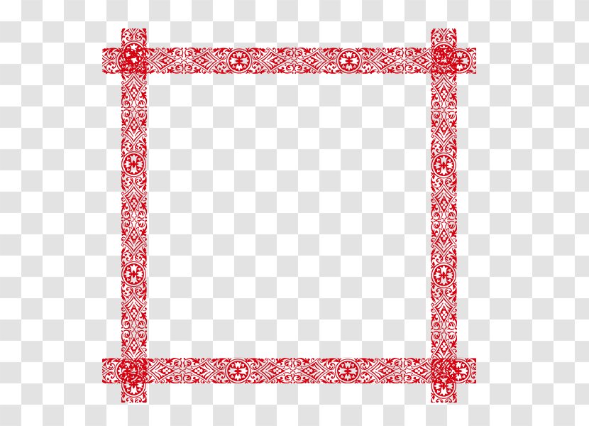 Chinese New Year Years Day Clip Art - Lantern Festive Red Border Transparent PNG