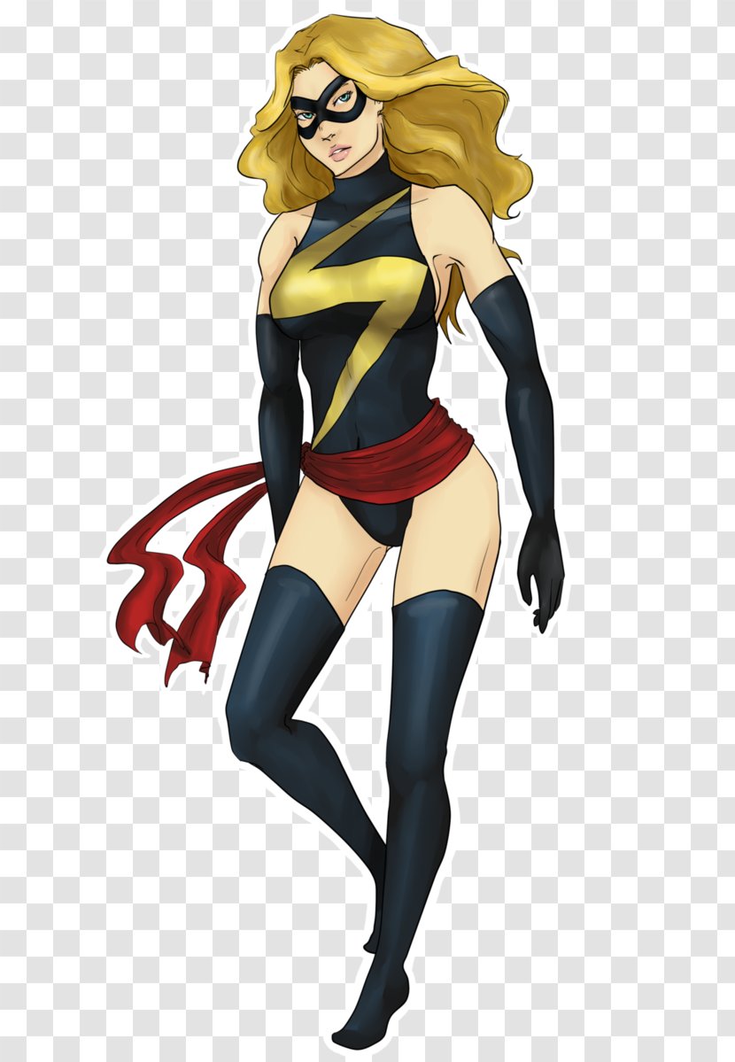 Carol Danvers Marvel Comics Cinematic Universe Captain Superhero - Watercolor Transparent PNG