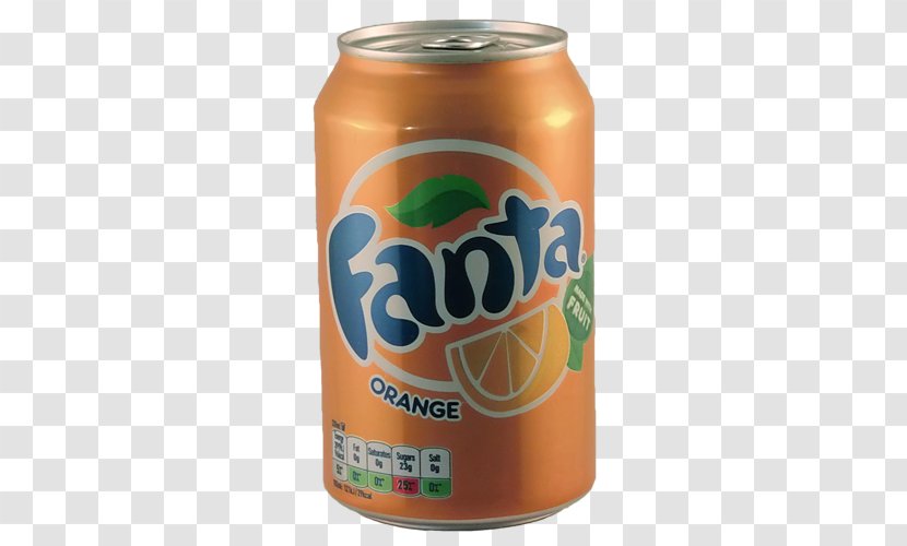 Fanta Fizzy Drinks Coca-Cola Orange Drink Soft - Tin Can Transparent PNG