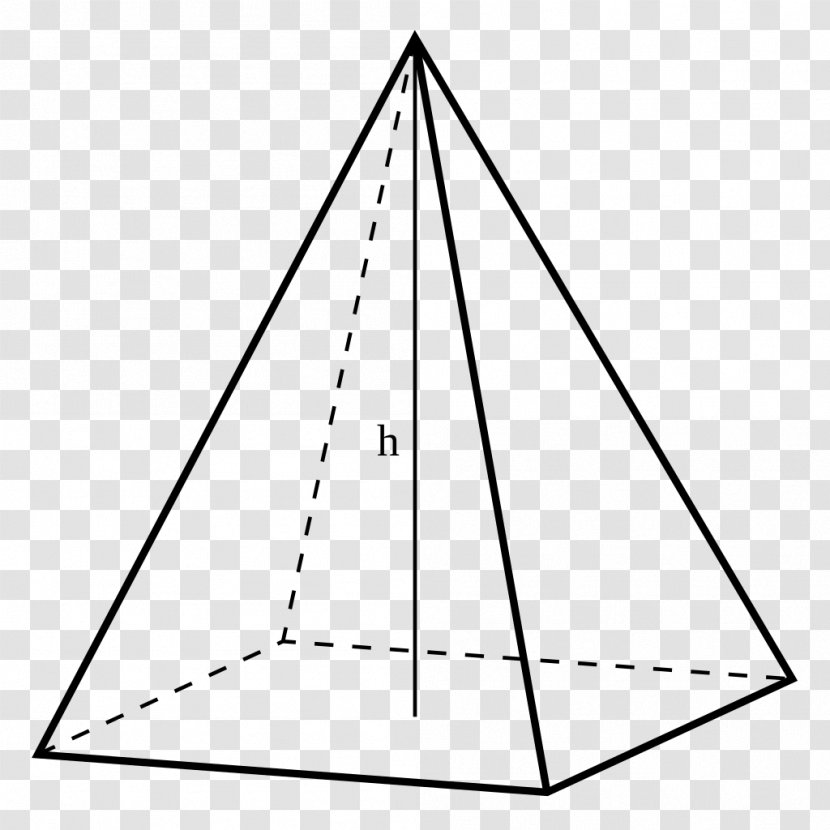 Egyptian Pyramids Drawing Line Three-dimensional Space - Pyramid Transparent PNG