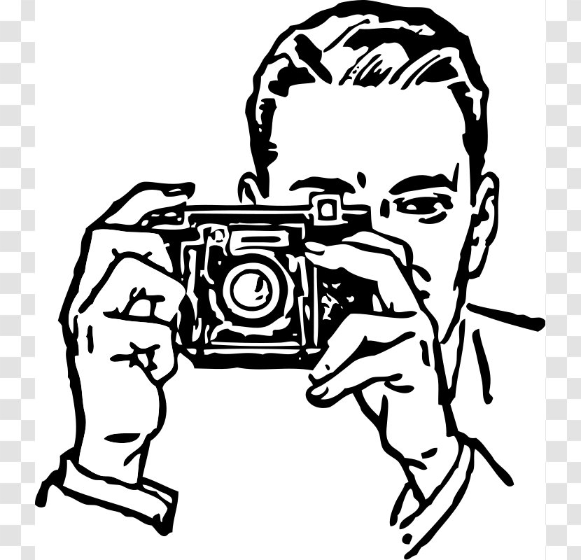Photographic Film Camera Clip Art - Line - Blitz Cliparts Transparent PNG