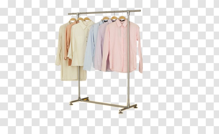 Clothes Hanger Floor Horse Clothing Wardrobe - Balcony - Friends Of The Littleton Stainless Steel Racks Drying Transparent PNG