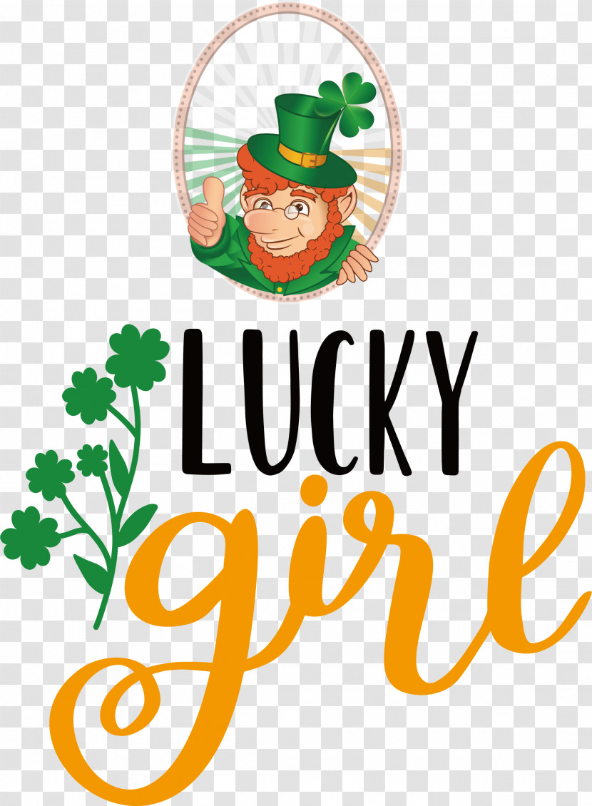 Lucky Girl Patricks Day Saint Patrick Transparent PNG