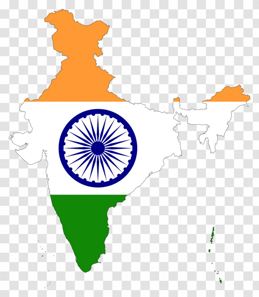 Flag Of India National Blank Map - Vector - Indie Transparent PNG