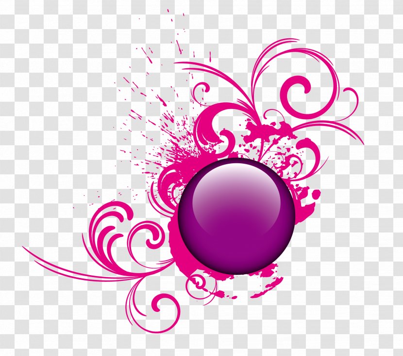 Button Crystal Ball Icon - Pattern Round Label Transparent PNG