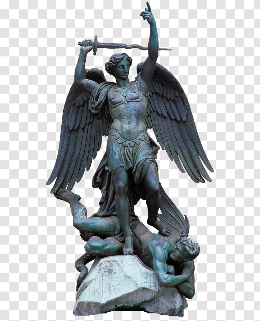 Statue Place Saint-Michel City Of The Saints: A Richard Burton Mystery Figurine Classical Sculpture - Bronze Transparent PNG