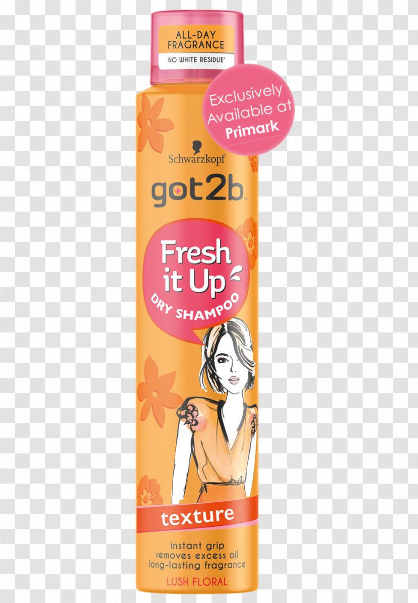 Schwarzkopf Got2b Fresh It Up - Sweet Vanilla Blonde Dry Shampoo HairShampoo Brands Transparent PNG