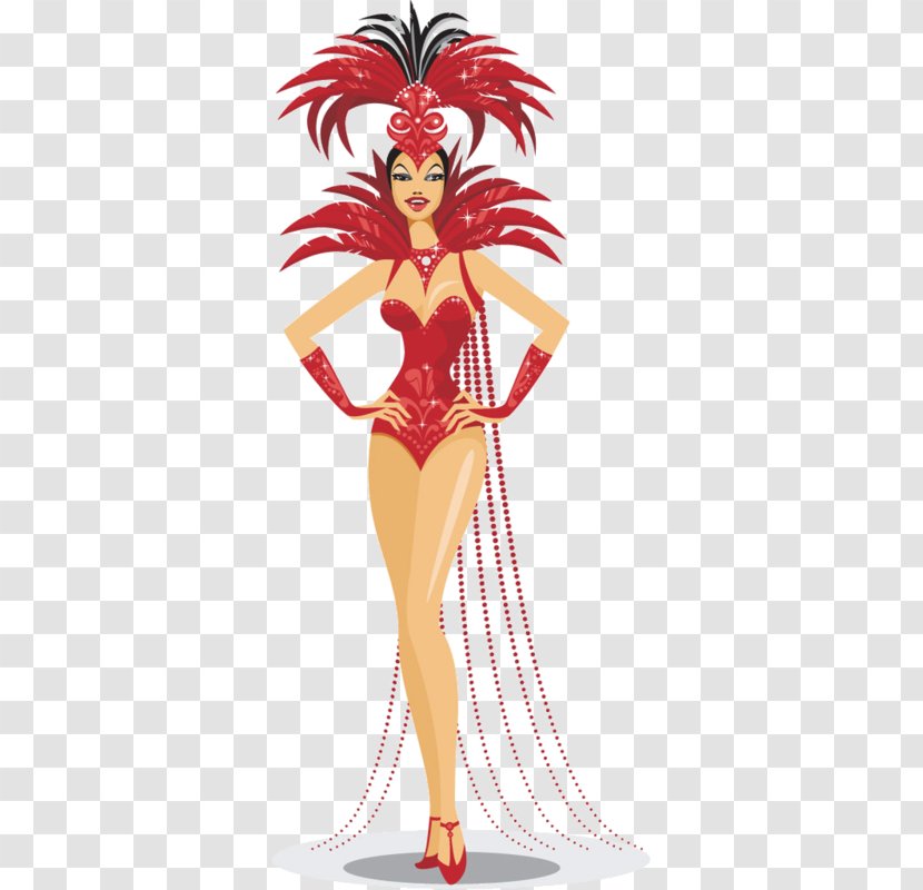 Las Vegas Showgirls Dance - Watercolor Transparent PNG