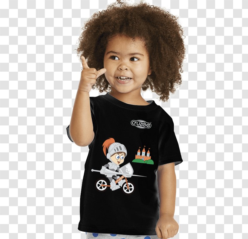 T-shirt Port & Company Toddler Rabbit Skins - Child Model - Black Transparent PNG