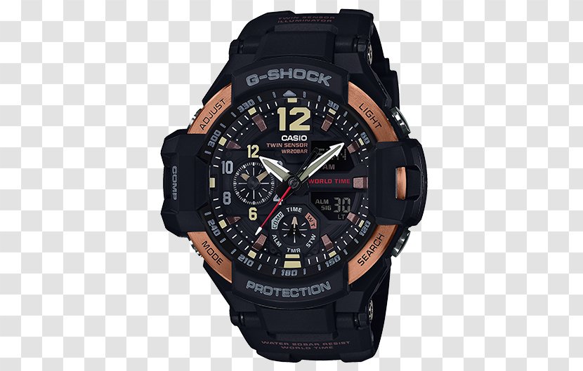 Master Of G G-Shock Casio Shock-resistant Watch - Brand Transparent PNG