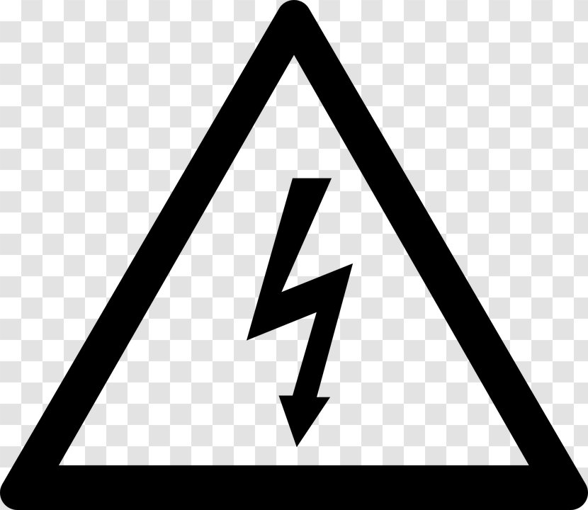 Electrical Injury Hazard Symbol Safety - Shock - High Voltage Transparent PNG