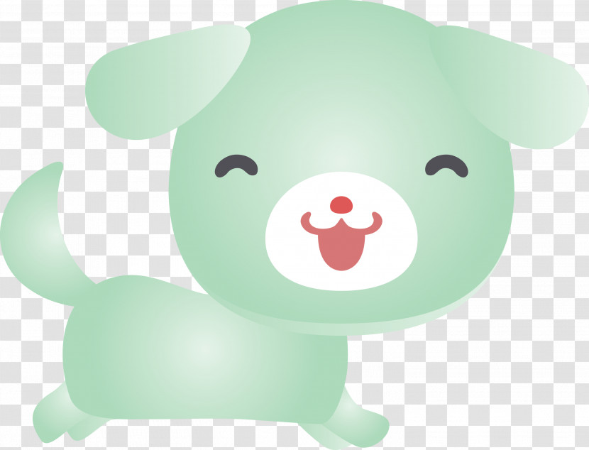 Cartoon Green Snout Animation Transparent PNG