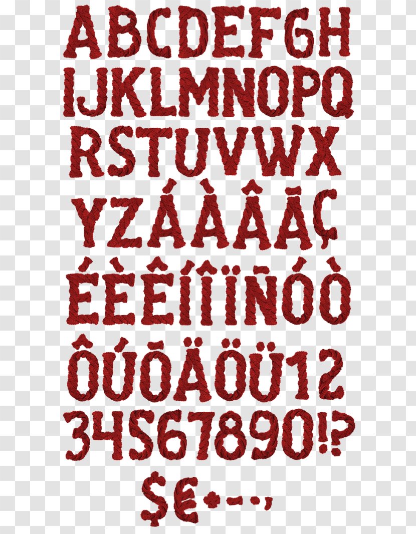 Font Typeface Alphabet Knitting Letter Transparent PNG
