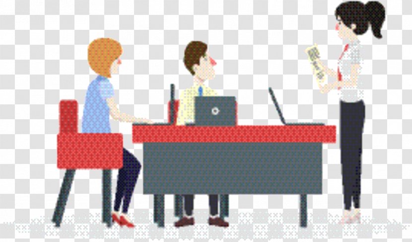 Business Background - Cartoon - Desk Animation Transparent PNG