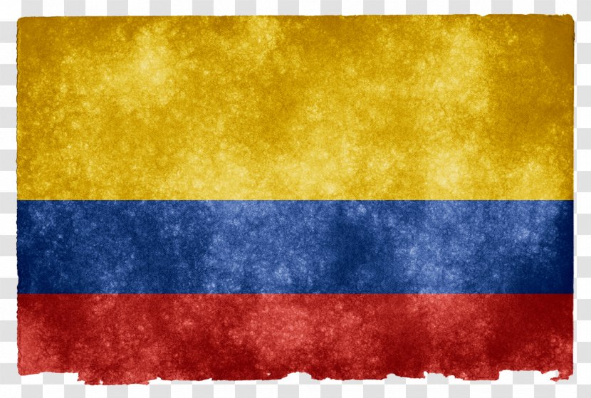 Flag Of Colombia T-shirt - Shirt - Grunge Transparent PNG