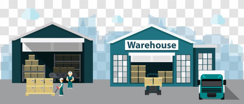 Warehouse Business Transport - Organization - Cartoon Vector Transparent PNG