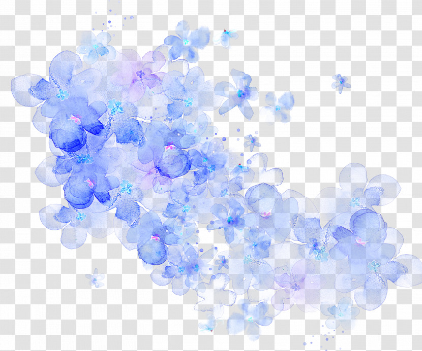 Blue Cobalt Blue Plant Flower Transparent PNG