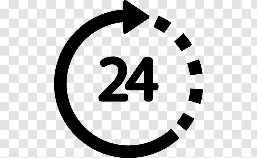 24 HOURS - Symbol - Computer Font Transparent PNG