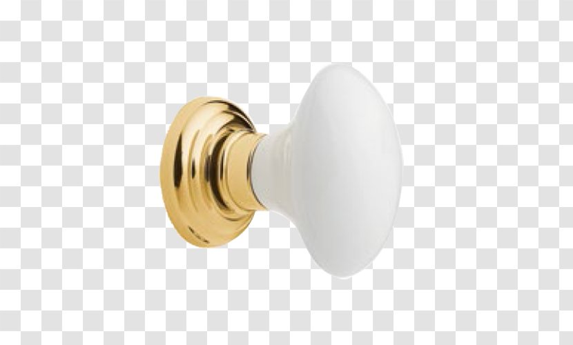 Door Handle Glass Brass - Bouton Transparent PNG