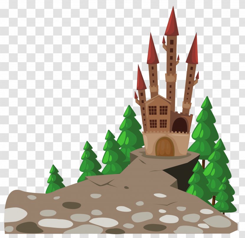 Prince Charming Cartoon The Frog - Christmas Tree - Transparent Castle And Pines Picture Transparent PNG