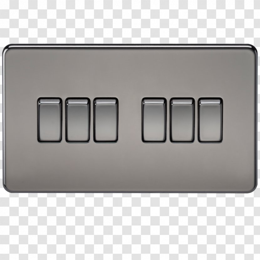 Electrical Switches Dimmer Latching Relay Fuse The Knightsbridge - Nickel - United Kingdom Transparent PNG