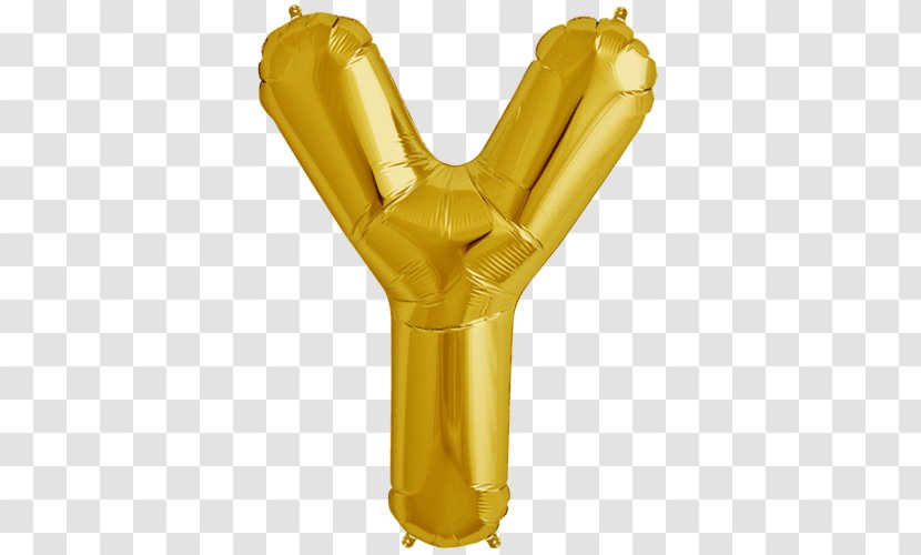 Mylar Balloon Party Letter Confetti - Northstar Balloons - Gold Transparent PNG