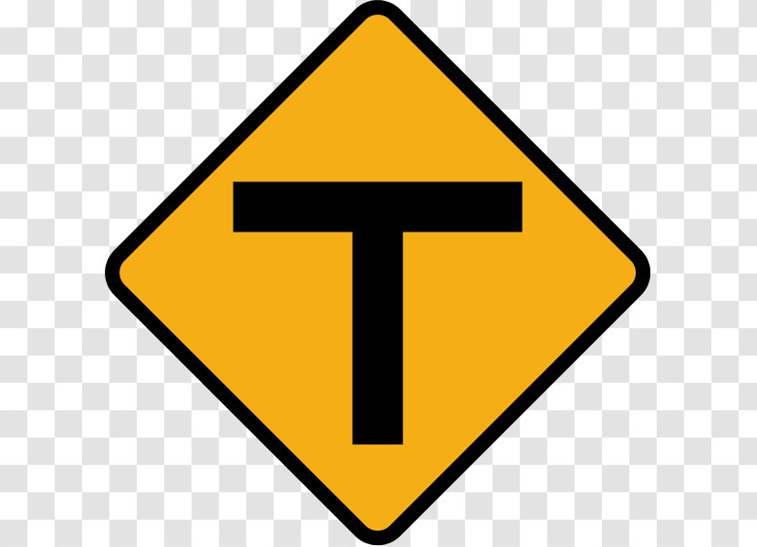 Traffic Sign Three-way Junction Warning Road Transparent PNG